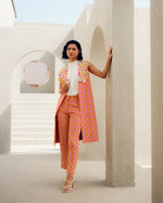 Pink fleur jacket set | Pooja Rajgarhia Gupta