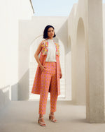 Pink fleur jacket set | Pooja Rajgarhia Gupta