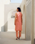 Pink fleur jacket set | Pooja Rajgarhia Gupta