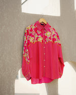 Pink print play kimono shirt | Pooja Rajgarhia Gupta