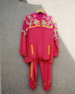 Pink print play track suit | Pooja Rajgarhia Gupta