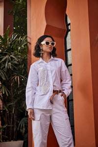 The Ivory Whisper White Shirt | Puja Agarwal