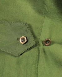 Rhea Olive Green Satin Dress | AMBR