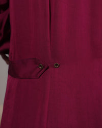 Rhea Plum Satin Dress | AMBR