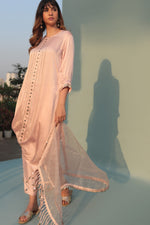 Saba  Pink Kurta Set with Pant and Dupatta-2 | Prahnaaya