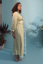 Masbah Yellow Blouse with Skirt | Prahnaaya