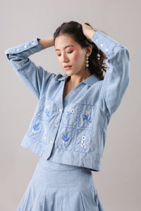 Box-Core Shirt and pleated mini set | Why Look West