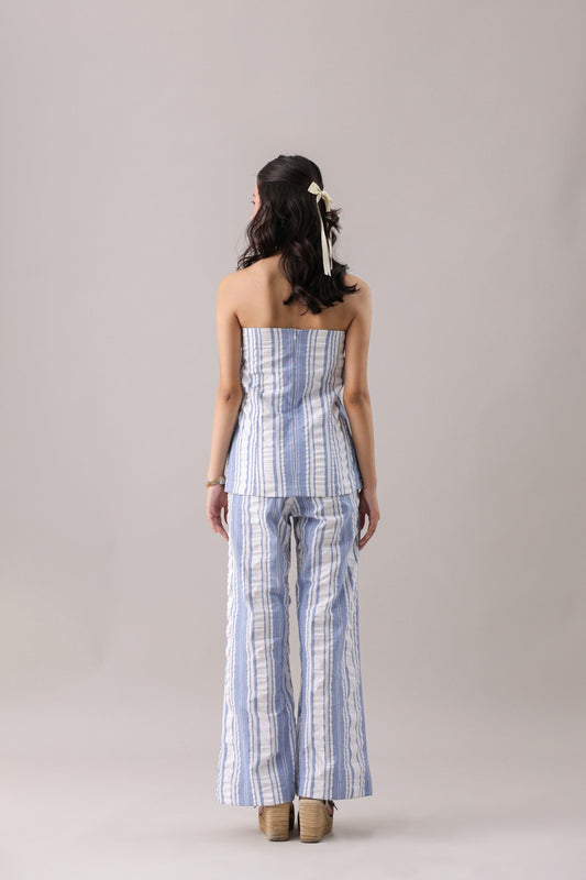Ripple- Striped Off- Shoulder Set | Why Look West