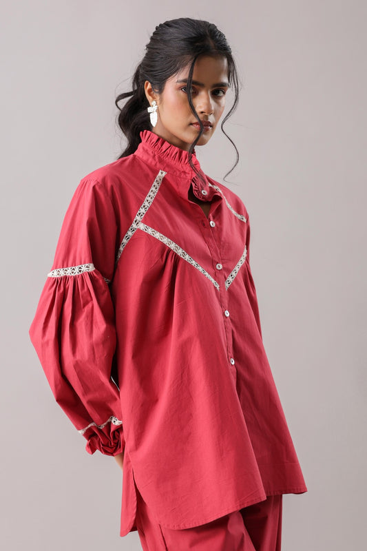 Rust Lacey Co-ord Set | Why Look West