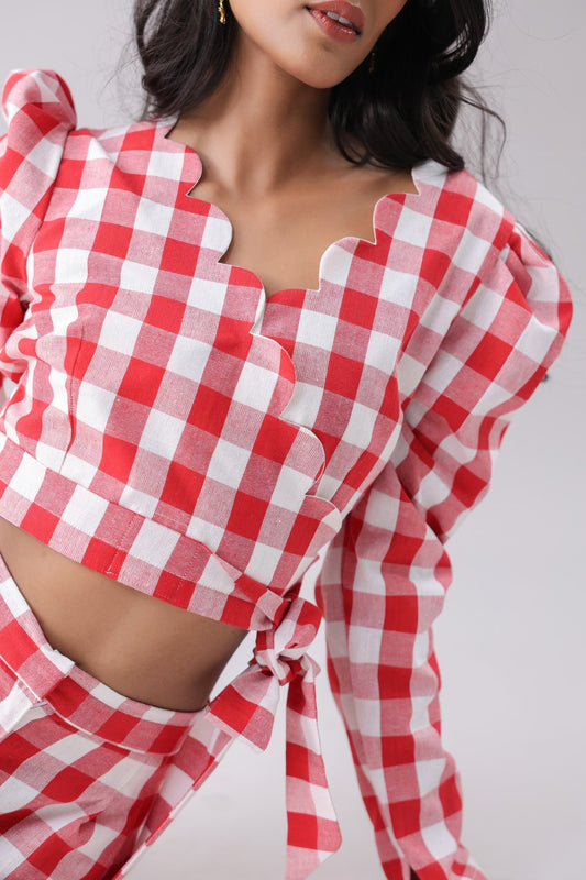 Gingham Crop Top | Why Look West