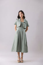 Fern Cottage Pleats Dress and Overshirt Set | Why Look West