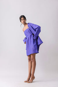 Jamun Cut-out Mini and Shirt Set | Why Look West