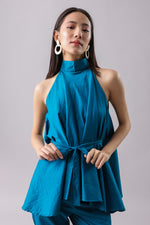 Crystal Teal Halter Co-ord Set | Why Look West