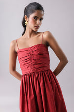 Rust Ruched Maxi | Why Look West