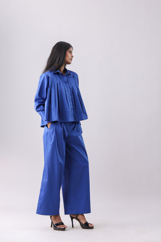 Blueming Pleated Shirt and Pants Set | Why Look West