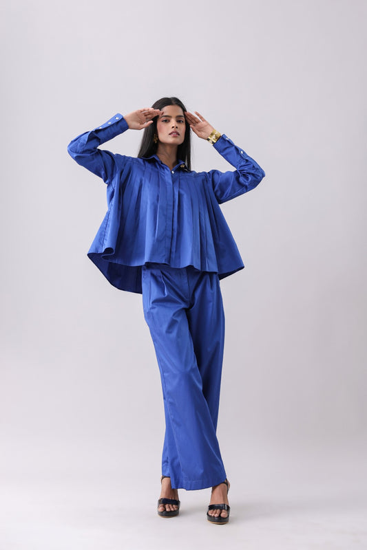Blueming Pleated Shirt and Pants Set | Why Look West