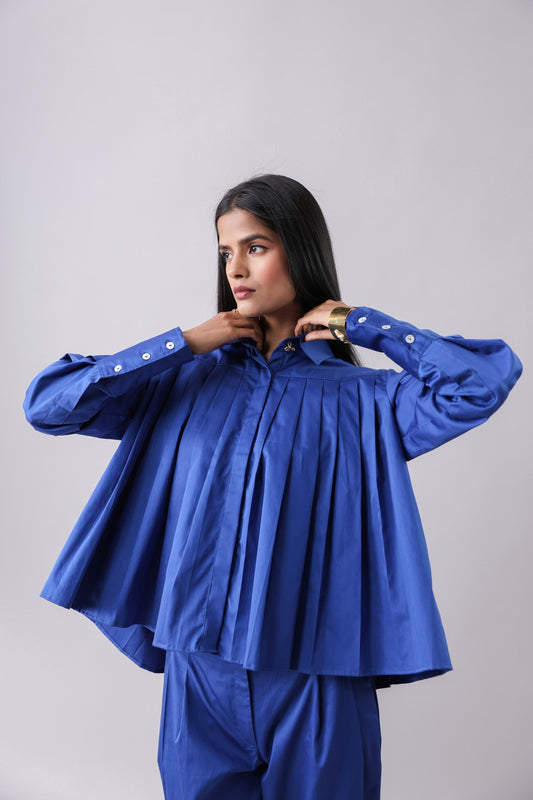 Blueming Pleated Shirt and Pants Set | Why Look West