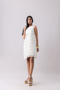 Ivory Foliage Cut Midi | Why Look West