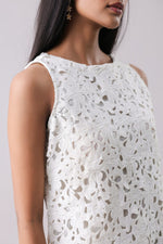 Ivory Foliage Cut Midi | Why Look West