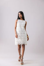 Ivory Foliage Cut Midi | Why Look West