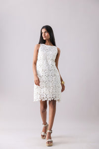 Ivory Foliage Cut Midi | Why Look West