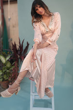 Masbah Pink Blouse with Skirt | Prahnaaya