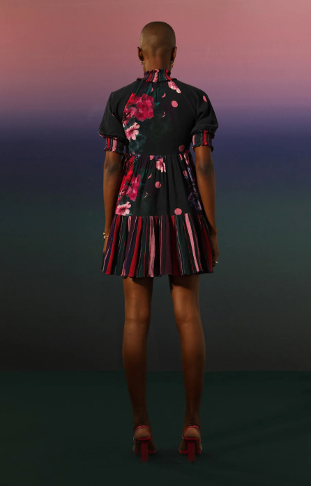 Floral stripe sundress | Khushbu Rathod