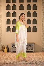 Ivory-Neon Co-ord Set | Blooming Threads