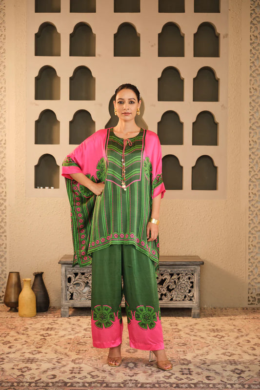 Green Co-ord Set | Blooming Threads