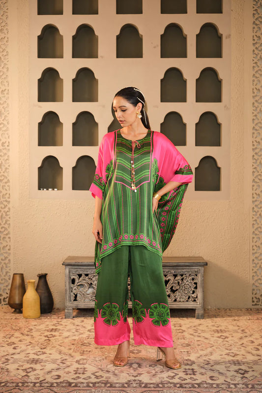 Green Co-ord Set | Blooming Threads