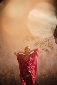 Hot Pink Kaftan | Blooming Threads
