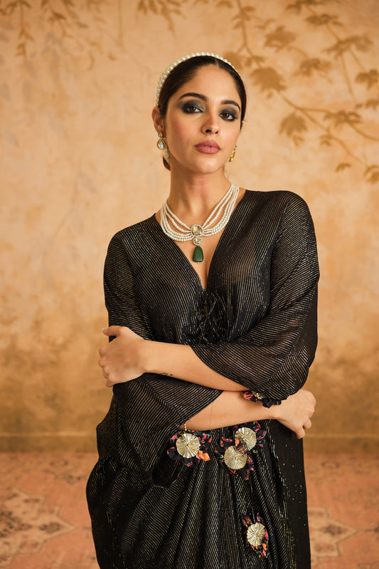 Black Kaftan | Blooming Threads