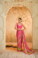 Pink Saree | Blooming Threads