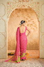 Pink Saree | Blooming Threads