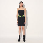 Aldrin ombre corset dress - Black | Linetribe
