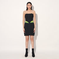 Aldrin ombre corset dress - Black | Linetribe