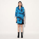 Nebula wrap jacket dress - Blue | Linetribe