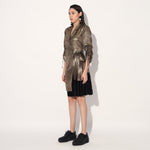 Nebula gold wrap jacket dress - Gold | Linetribe