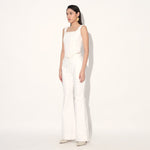 DENIM FLARE PANTS - WHITE | Linetribe