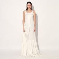 Ingrid tiered gown - White | Linetribe