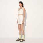 Eden denim skirt - White | Linetribe