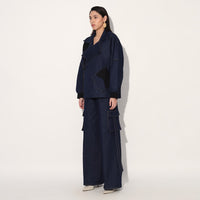Quasar oversized denim jacket - Blue | Linetribe