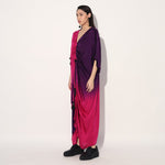 Aphelion ombre kaftan dress - Pink Purple | Linetribe