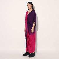 Aphelion ombre kaftan dress - Pink Purple | Linetribe