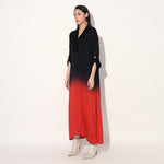 Kyuka ombre long tunic - Red Black | Linetribe