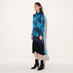 Solaris tie-dye shirtdress - Blue | Linetribe