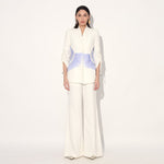 Dawn ruched pantsuit - Ivory | Linetribe
