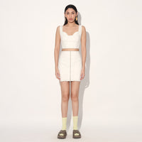 Eden denim skirt - White | Linetribe