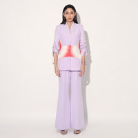 Dawn ruched pantsuit - Lavender | Linetribe