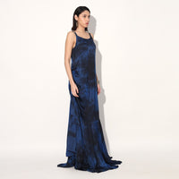 Ingrid tiered gown - Blue | Linetribe
